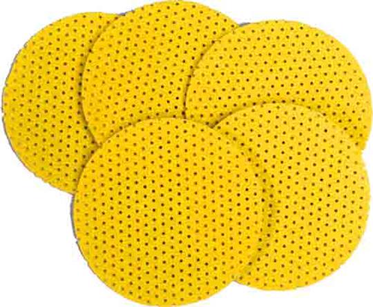 PERFOPAD Ø 150mm. klit GEEL P 100