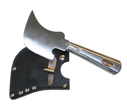 Hellebaardmes groot inclusief lasnaadsnede RVS