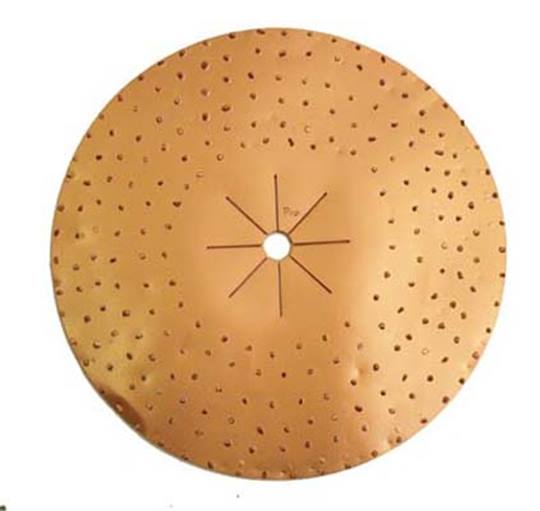 Titan schuurschijf Ø 400 / 25 mm. P10
met asgat en 8 slits