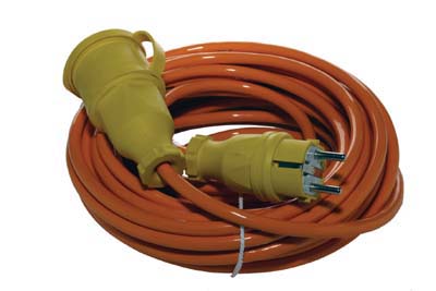 DUOLINE Verlengkabel t.b.v. bandschuurmachine
3 x 2,5 mm. 15 mtr. oranje