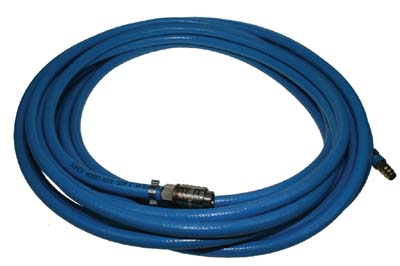 DUOLINE compressorslang 10 meter. met 9 mm. koppelingen -blauw-
