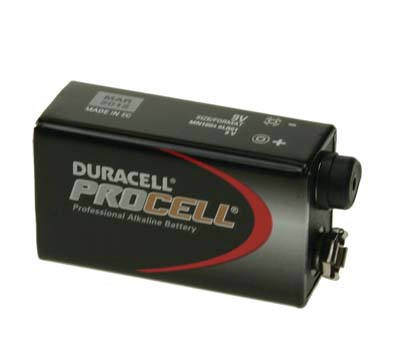 DURACELL batterij 9V t.b.v. vochtmeter