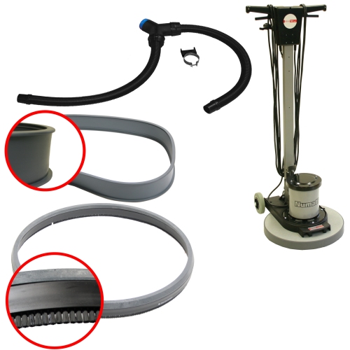 NUMATIC dubbel stofafzuigset Dustcare met stofring type borstel en bufferring