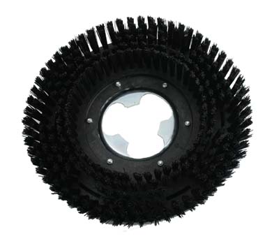 DUOLINE schrobborstel nylon zwart Ø 325 mm.