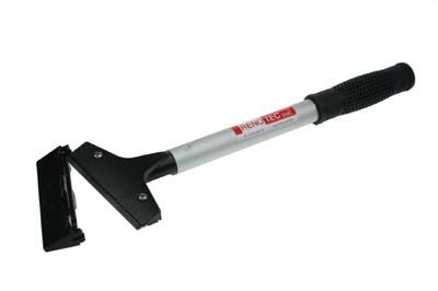Vloerschraper prof. 10 cm. breed, met aluminium steel 25 cm. lang