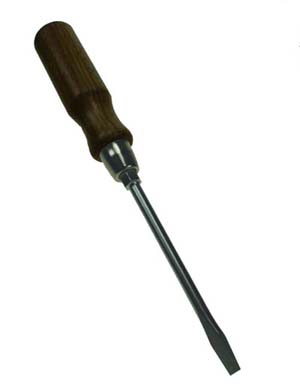 FACOM schroevendraaier, houten handvat 6,5 x 100 mm.