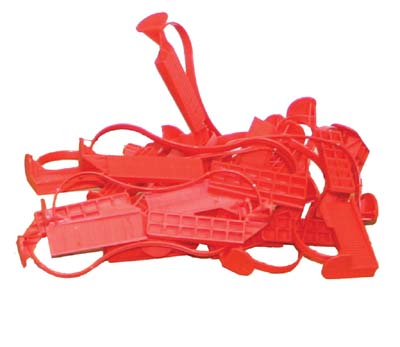 DUOLINE® vloerwiggen rood 
Verpakt per 100 stuks