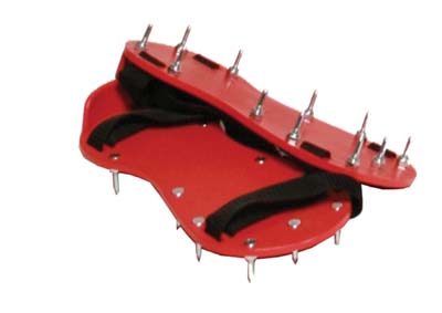 Spijkerschoenen met klitsluiting rood